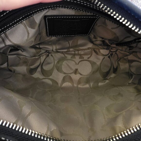 Coach Soho Y2K Small Leather Hobo Bag Black AUTHENTICATED Vintage 9541 - Picture 12 of 16